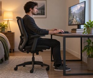 how to sit properly during long gaming sessions