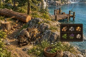 how gathering professions work in mmos