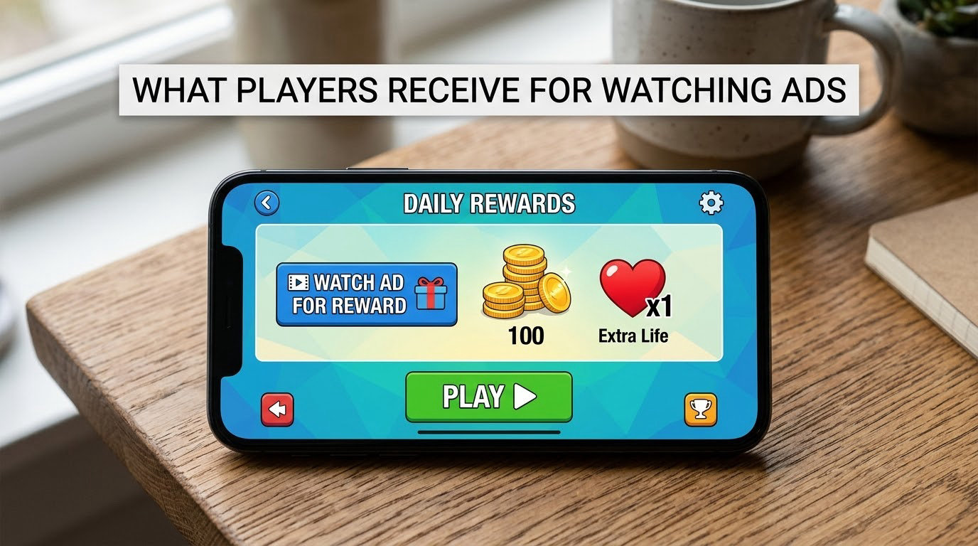 What Players Receive for Watching Ads