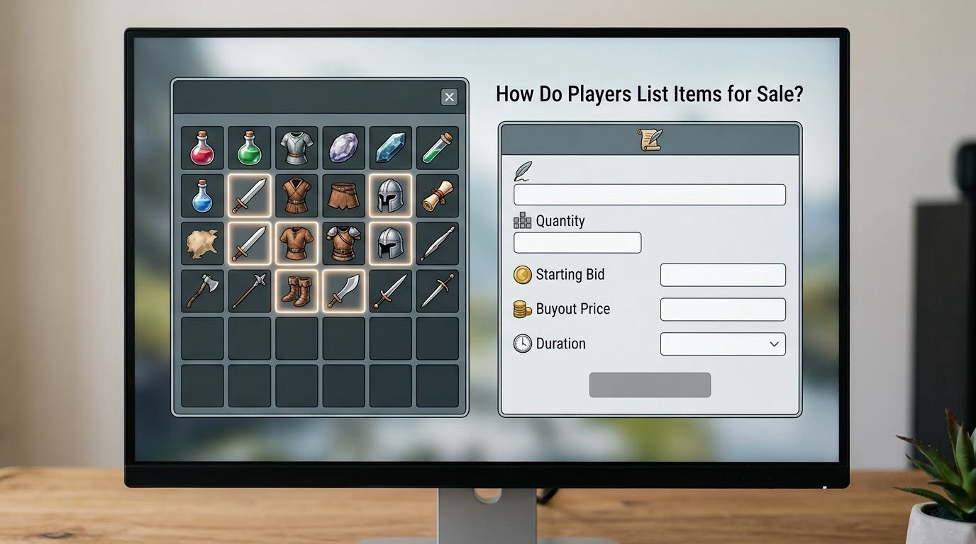 How Do Players List Items for Sale?
