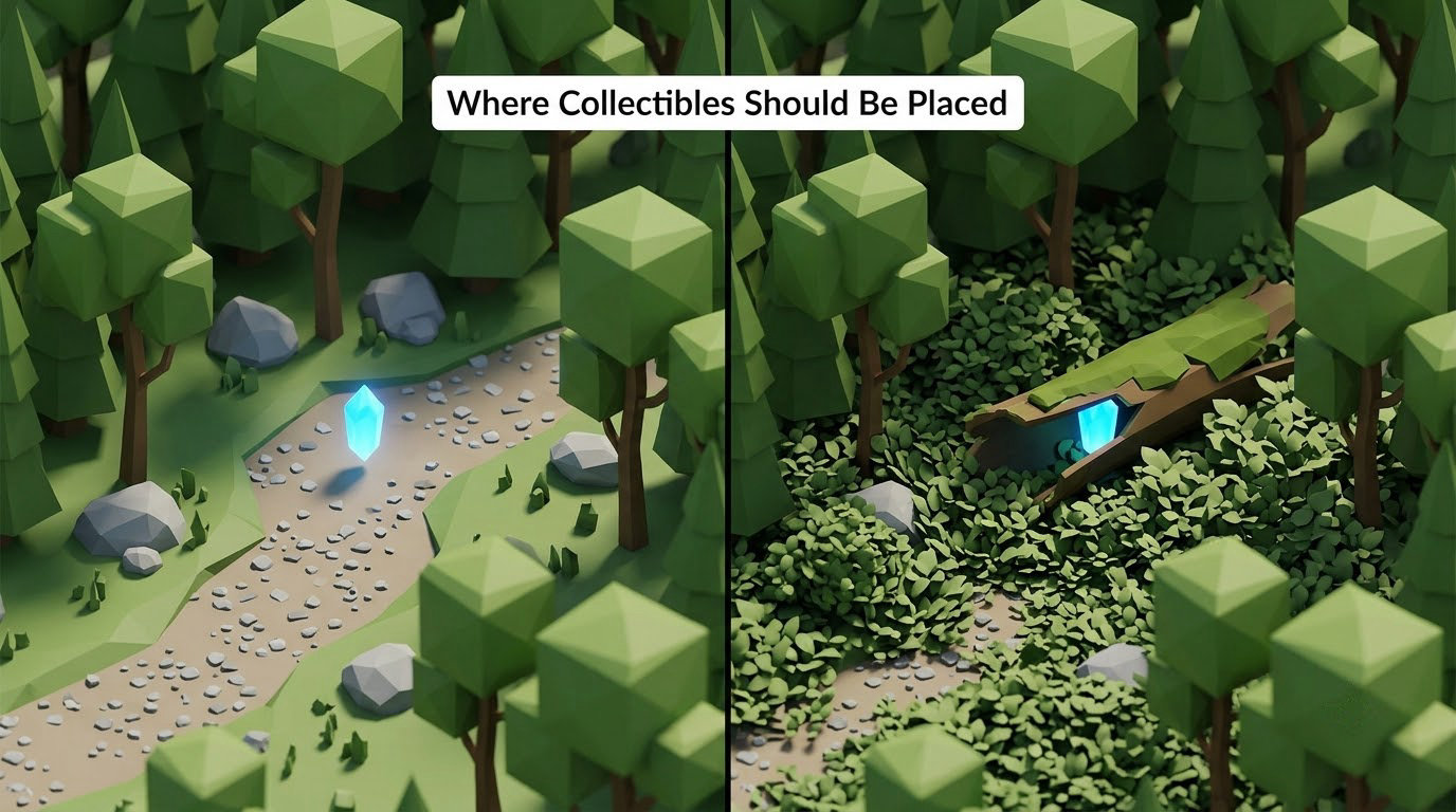 Where Collectibles Should Be Placed