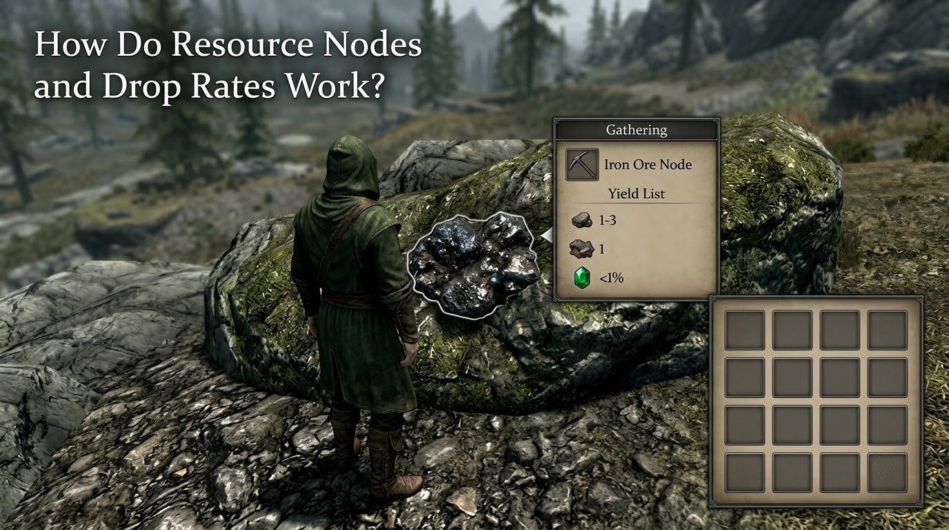 How Do Resource Nodes and Drop Rates Work?