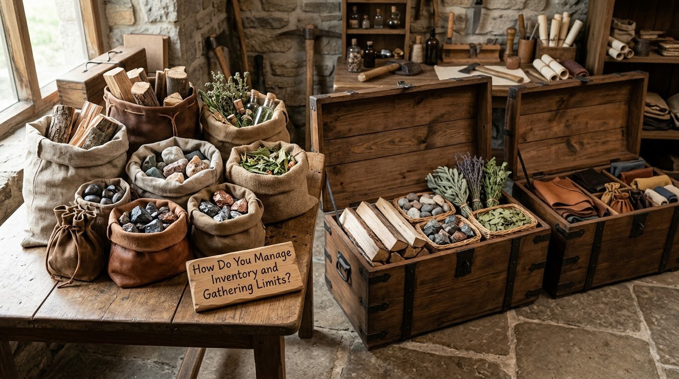 How Do You Manage Inventory and Gathering Limits?