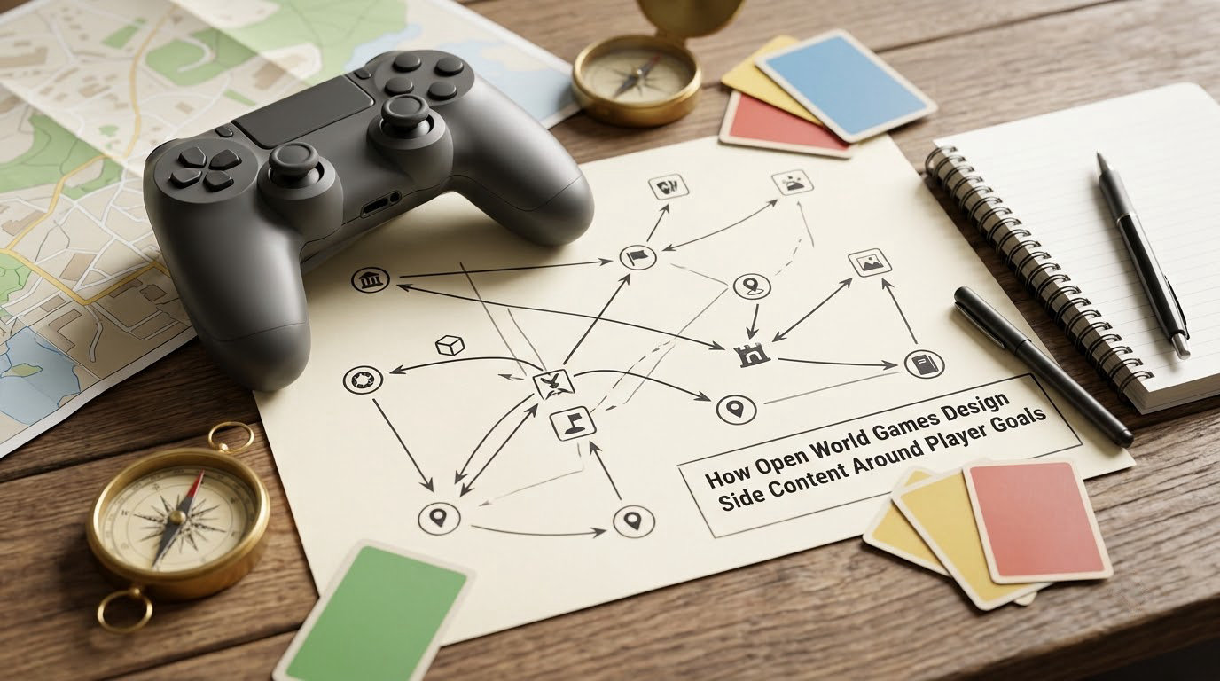 How Open World Games Design Side Content Around Player Goals