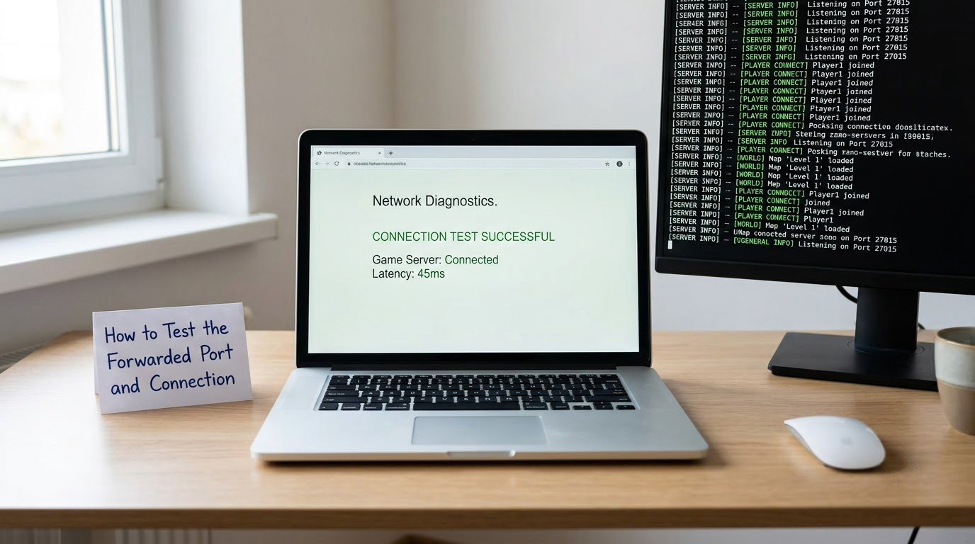 How to Test the Forwarded Port and Connection
