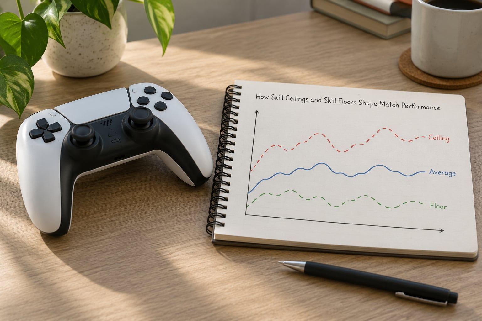 How Skill Ceilings and Skill Floors Shape Match Performance