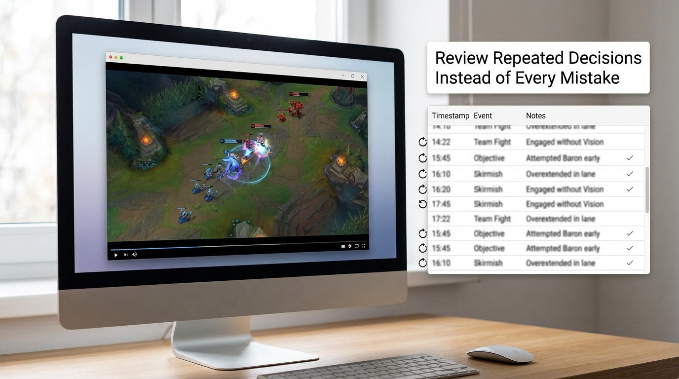 Review Repeated Decisions Instead of Every Mistake