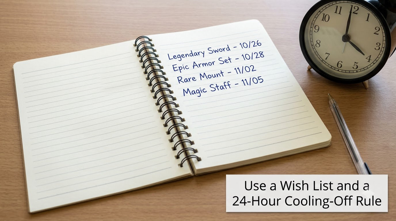 Use a Wish List and a 24-Hour Cooling-Off Rule