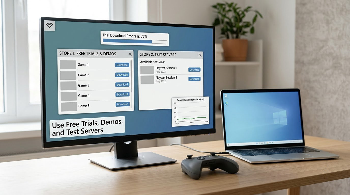 Use Free Trials, Demos, and Test Servers