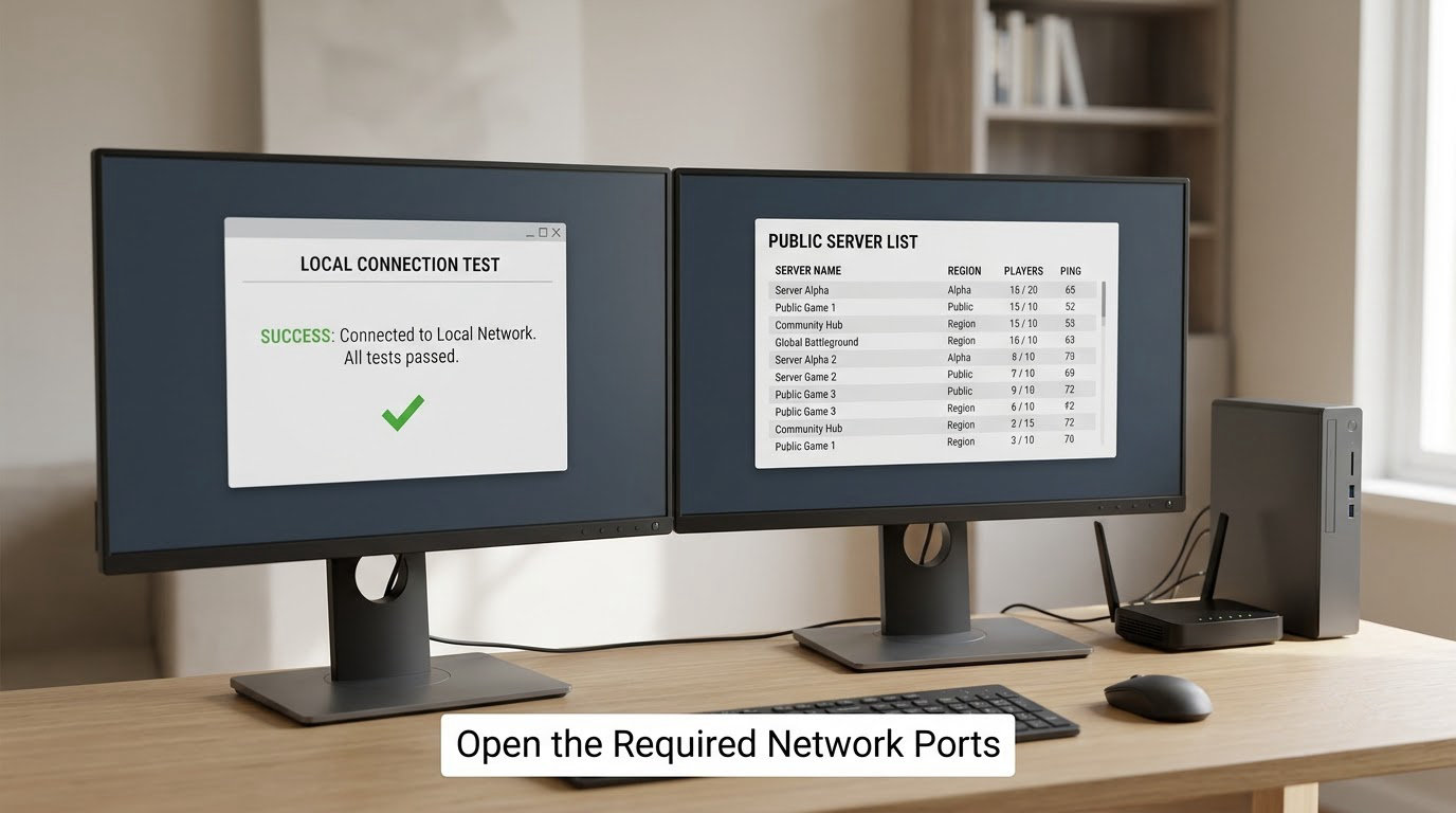Open the Required Network Ports