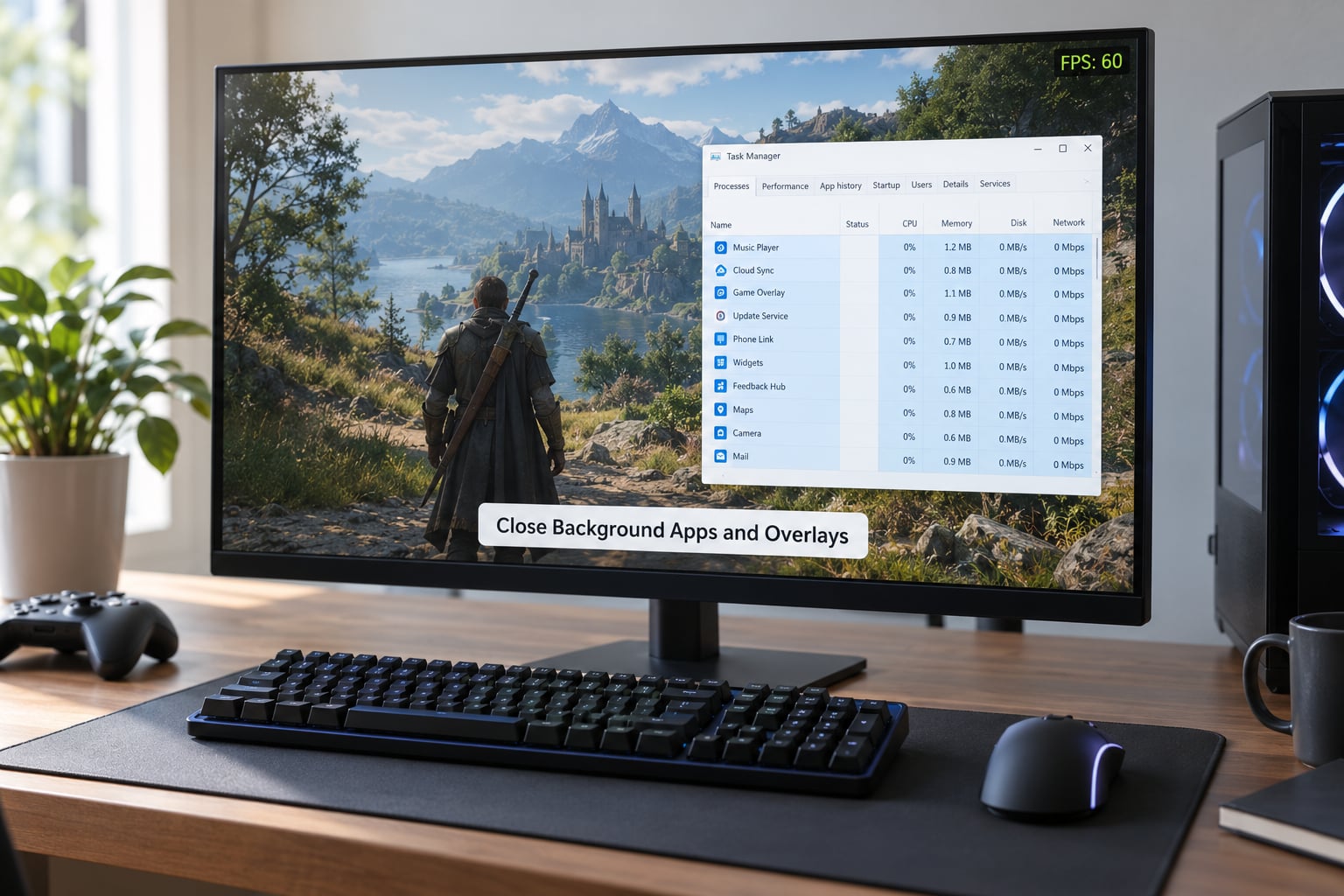 Close Background Apps and Overlays