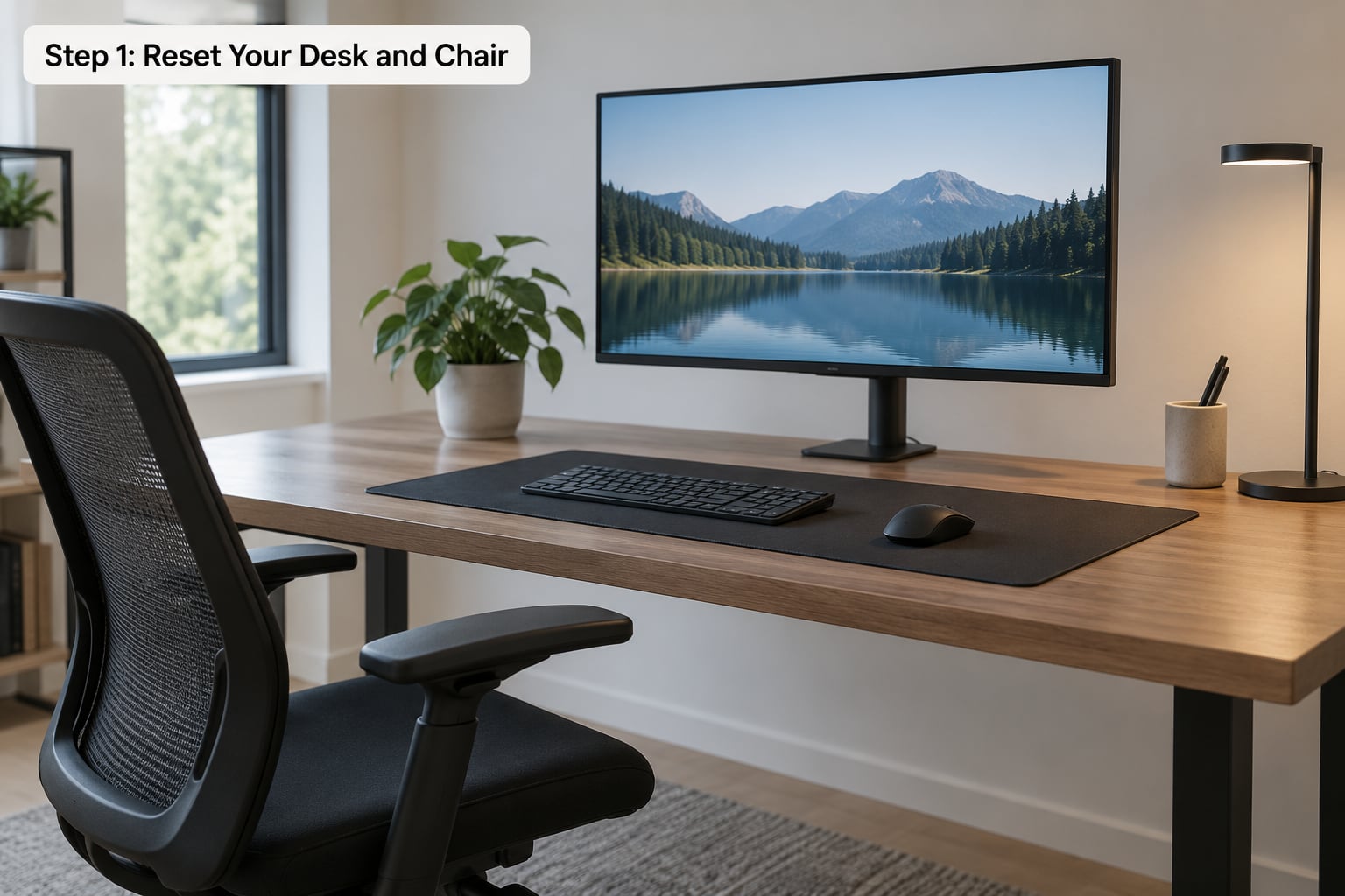 Step 1: Reset Your Desk and Chair