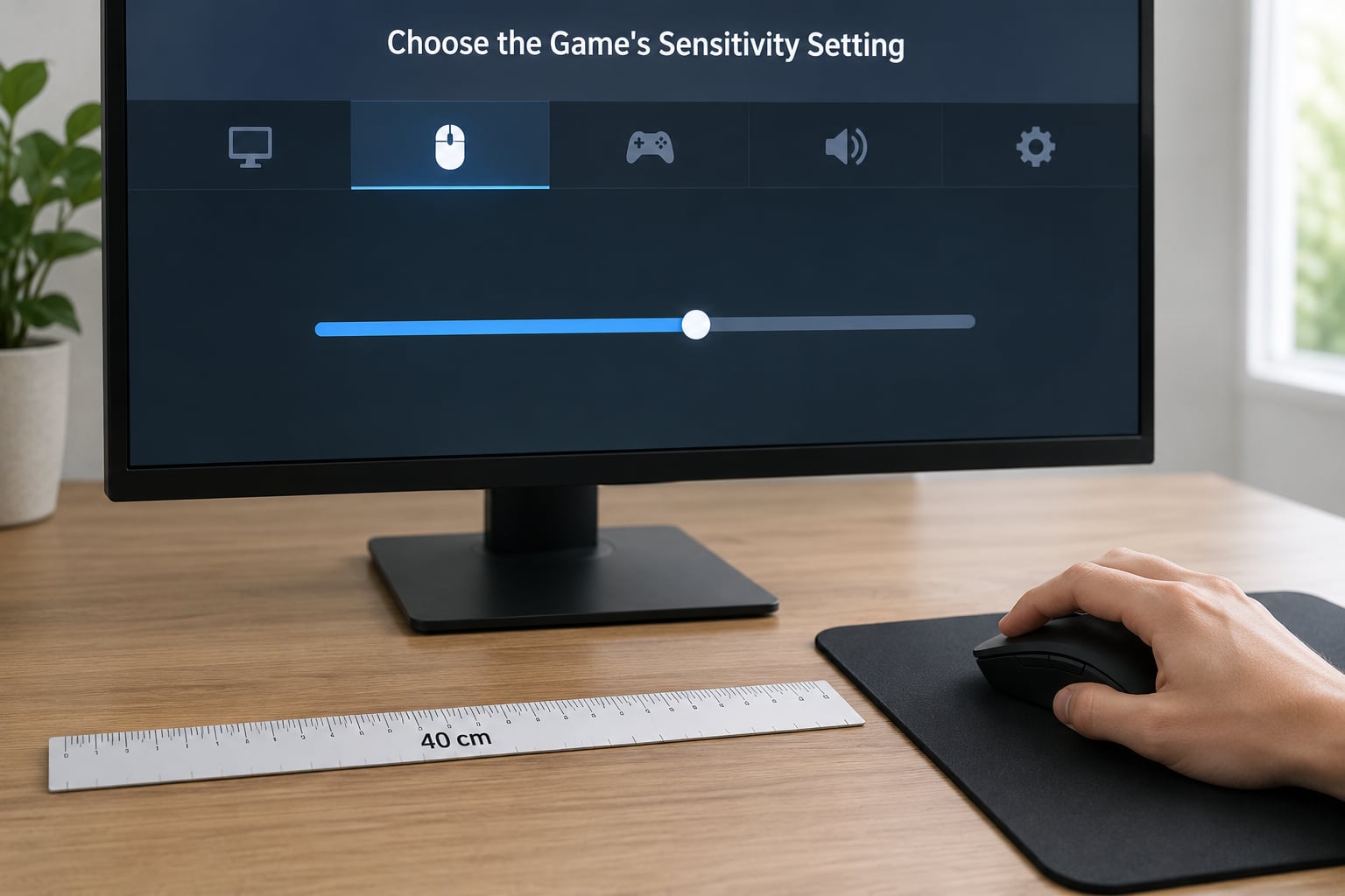 Choose the Game's Sensitivity Setting
