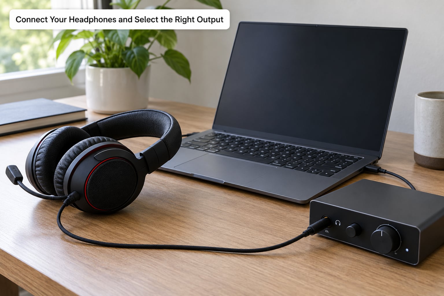 Connect Your Headphones and Select the Right Output