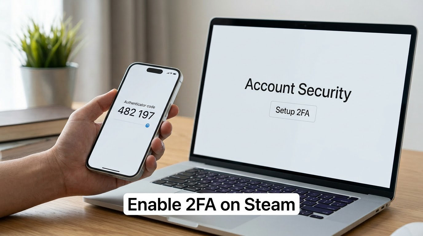 Enable 2FA on Steam