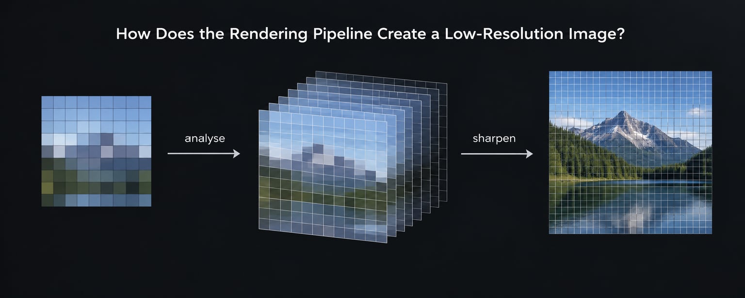 How Does the Rendering Pipeline Create a Low-Resolution Image?