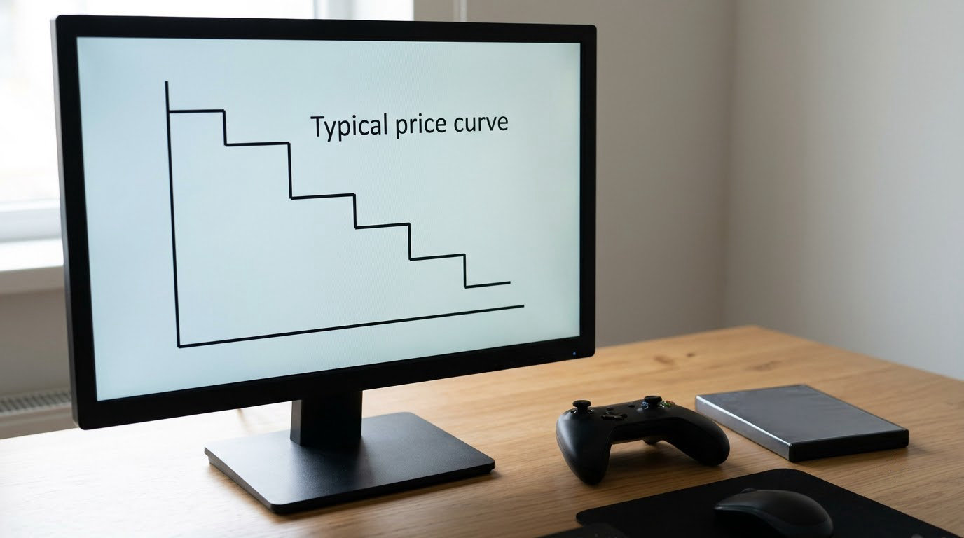 How game prices usually change after launch